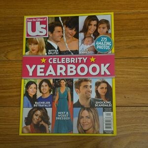Celebrity Yearbook Magazine - Pink & Yellow Cover